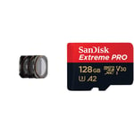 PolarPro Vivid Filter Collection for DJI Mavic 2 Pro, Black/Bronze & SanDisk Extreme Pro 128GB microSDXC Memory Card + SD Adapter