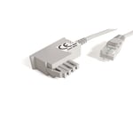 COXBOX Câble DSL Fritzbox, Speedport, Easybox - Câble TAE RJ45 gris - Câble routeur Wi-Fi VDSL ADSL avec paire torsadée pour une connexion fiable
