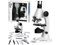 Pedagogiskt Mikroskop Science Kit För Barn Tillbehör Vit