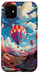 iPhone 11 Colorful Hot Air Balloons Pop Art Style Case