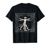 Vitruvian Man Leonardo Da Vinci Painting in Funny Dog Form T-Shirt