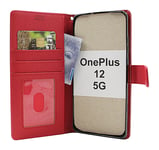 New Standcase Wallet OnePlus 12 5G (Röd)