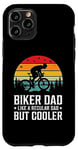 Coque pour iPhone 11 Pro Un papa motard comme un père normal mais plus cool pour la fête des pères à vélo