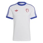 adidas T-Shirt 3-Stripes Jude Bellingham - Vit/Royal Blå, storlek X-Large