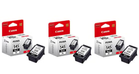 3x Original Canon PG545XL Black 15ml Ink Cartridge For PIXMA MG2550S Printer