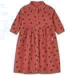 Piupiuchick Mönstrad Manchesterklänning Pomegranate | Rosa | 14 years