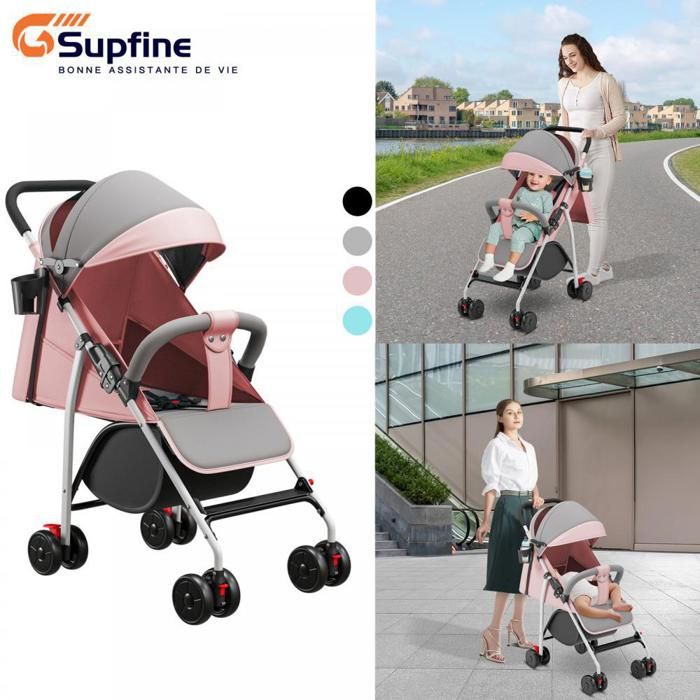 Poussette Pour Poupées Reig Cosy Rose 58 Cm à Prix