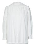Sheer Shirting Shirt - Sibyl Tops Shirts Long-sleeved White Rabens Sal R