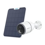 Reolink Caméra de Surveillance 4K 8MP 4G Batterie Exterieur,Détection Intelligente,Vision Nocturne,Go Ultra+Panneau Solaire