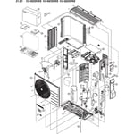 Panasonic utendørs print for luft/luft varmepumpe, ACXA73C57050R