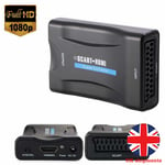 Scart To HDMI MHL Converter Video Audio Adapter for 1080P STB HDTV Sky Box UK