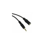 GP146 3.5mm Stereo Headphone Jack Extension Cable Lead 5 metres gold connectors