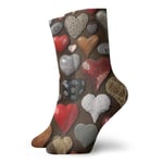 Kevin-Shop Men's And Women Socks- Valentine's Day Colorful Funny Novelty Crew Socks