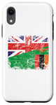 iPhone XR United Kingdom UK Zambia Flags | Half Zambian British Roots Case