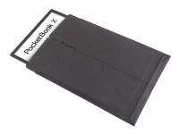 PocketBook - Lommebok for eBook-leser - polyuretan, mikrofiber - svart/gul - 10.3 - for PocketBook InkPad X