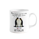 Pomchick Couple Penguin Love Mug You Are My Penguin 11oz Gift For Her Him Wife Husband Boyfriend Girlfriend Valentine's Day Christmas Birthday Present Drinkware