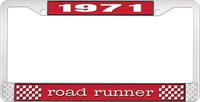 OER LF121671C nummerplåtshållare 1971 road runner - röd