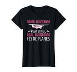 RC Plane Grandma Airplane Lover Remote Control Pilot T-Shirt