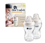 Tommee Tippee Closer to nature Feeding Bottles, 340 ml, Pack of 2