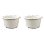 PotteryJo Daria liten skål o12 cm 2-pack Cotton white