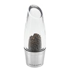 Cole & Mason H308891P Milston Pepper Mill | Precision+ Stemless | Stainless Steel/Acrylic | 160mm | Single | Includes 1 x Pepper Grinder | Lifetime Mechanism Guarantee