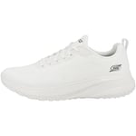 Skechers Men's BOBS Squad Chaos Prism Bold Trainers, Off White Engineered Knit, 8.5 UK