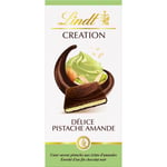 Tablette De Chocolat Noir Délice Pistache Éclat D'amans Creation Lindt - La Tablette De 150g