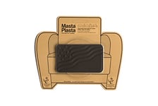 MastaPlasta Patch de réparation autocollant en cuir de qualité supérieure - Drapeau marron - 10 x 6 cm - Premiers secours pour canapés, sièges de voiture, sacs à main, vestes
