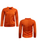 Nike Childrens Unisex Dry-Fit Long Sleeved Kids Football Harlequin Top Orange 119832 815 A11D Textile - Size X-Small