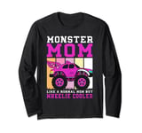 Monster Truck Mom Boy Mom Birthday Wheelie Cool Momster Long Sleeve T-Shirt