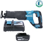 Makita DJR187 18V Brushless Reciprocating Saw With 1 x 5Ah Battery & Charger