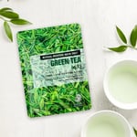 Orjena K-beauty green tea cotton sheet face mask natural moisture smooth skin