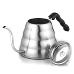 Stainless Steel Coffee Drip Gooseneck Kettle Pot Teapot Kettle Tea Maker High Quality Bottle Kitchen Accessories 1L / 1.2L-1.2L Thermometer
