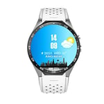 GAKOV Smart Watch, Android 5.1 Heart Rate Monitor Steps 55 * 47 * 14 mm white