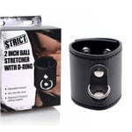 STRICT Brand PU Leather 2 Inch Ball Stretcher With D-ring For Men