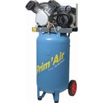Compresseur air Lacme vertical bicylindre - vvm 21/100 21m3/h 100L 3 cv monophasé 10 bar - 122250