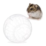 relaxdays Boule Hamster, Jouet pour rongeurs, Accessoire, Souris, apport en air Optimal, Plastique, 14 cm, Transparent 1 élément