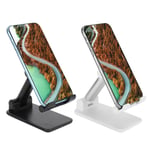 Adjustable Desktop Stand Holder Foldable Mirror Face Bracket For Mobile Phon BST