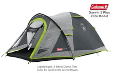 Coleman Darwin 3 Plus - 2024 Model - Lightweight Dome Tent - Ideal for festivals