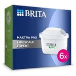 Pack of 6 BRITA Maxtra Pro Limescale Expert Filter Cartridges White