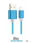 Cable Sync & Charge Pour Iphone Blue Samsung 6341549018168 Adaptateur Telephone Ipod Ipad Chargeur Lighting Usb 1,2 Metres Comasound Kartel Csk Online