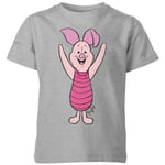 Disney Winnie The Pooh Piglet Classic Kids' T-Shirt - Grey - 11-12 Years