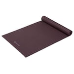 Gaiam Yoga Mat Premium Solid Color Non Slip Exercise & Fitness Mat for All Types of Yoga, Pilates & Floor Workouts, Wild Aubergine, 5mm