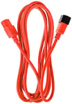 ACT AK5107 Câble d'alimentation pour appareils à froid 3 m C13 vers C14 mâle vers femelle 3 broches Rouge 3 m