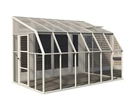 Canopia by Palram véranda Tonnelle de Jardin fermée en kit Sunroom 9.9m² . Structure en Aluminium Panneaux Polycarbonate, résistant aux intempéries