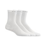 Craft Core Dry Höga Strumpor 3-Pack Stl. 37-39 Vit för Löpning