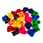 HIANG256 10pcs Climbing Rock, Plastic Multi-coloured Pack Kids Climbing Stones Without Screws, for Climbing Frames, Tree Houses And Kids Climbing Walls