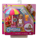 Barbie Chelsea Picnic Playset with Doll & Pet Kitten New (Box Damaged)