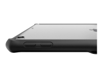 ITSKINS HYBRID // SOLID FOLIO - Baksidesskydd för surfplatta - konstläder - svart - 10.2 - för Apple 10.2-inch iPad (7:e generation, 8:e generation)