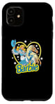 Coque pour iPhone 11 Barbie - Cowgirl rétro western avec cheval et cœur